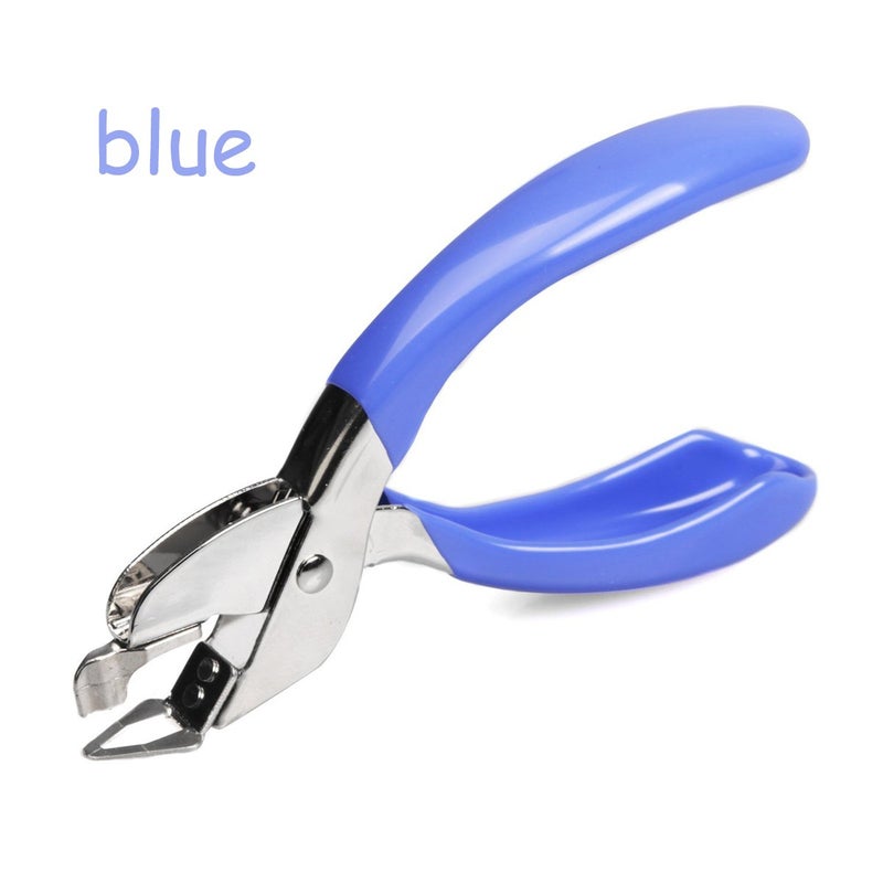 YUEKUI Staple Removers Staple Pull Office Staple Removal Tool Hand-held Comfort and Energy Saving, no Damage to Paper(Pink and Blue) - Image 3